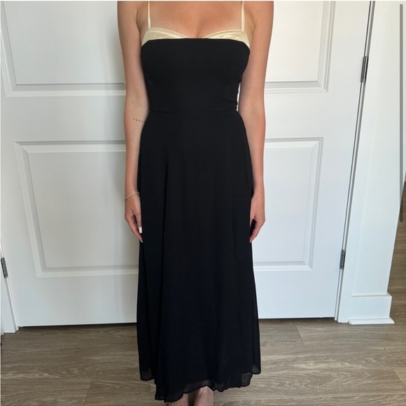 Reformation Abrielle Dress Black Size 2 - Picture 9 of 10